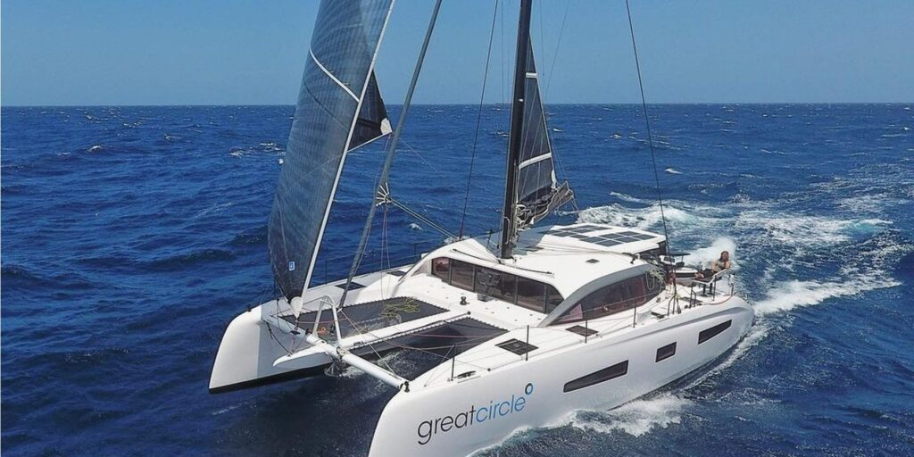 great circle catamaran youtube