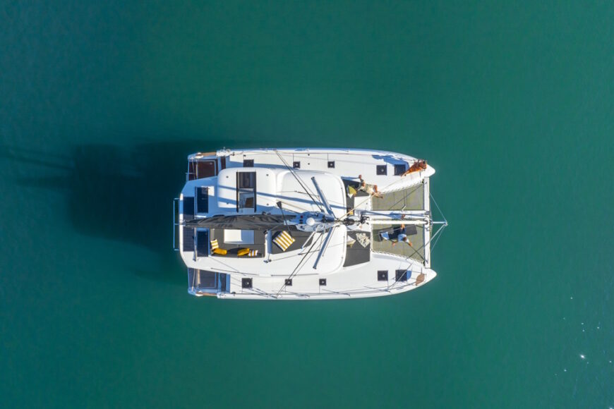 lagoon 43 birdseye view