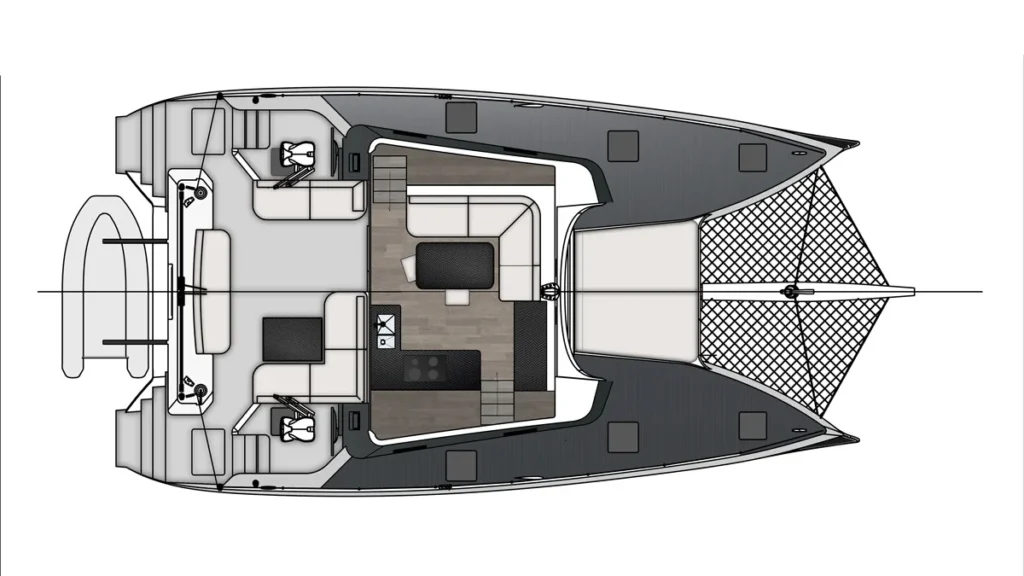 panther 48 catamaran layout